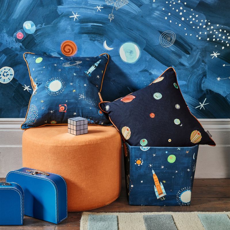 Elevate your space with the vibrant Villa Nova Blast Off Cushion, featuring bold patterns and plush comfort. Perfect for adding a pop of style!