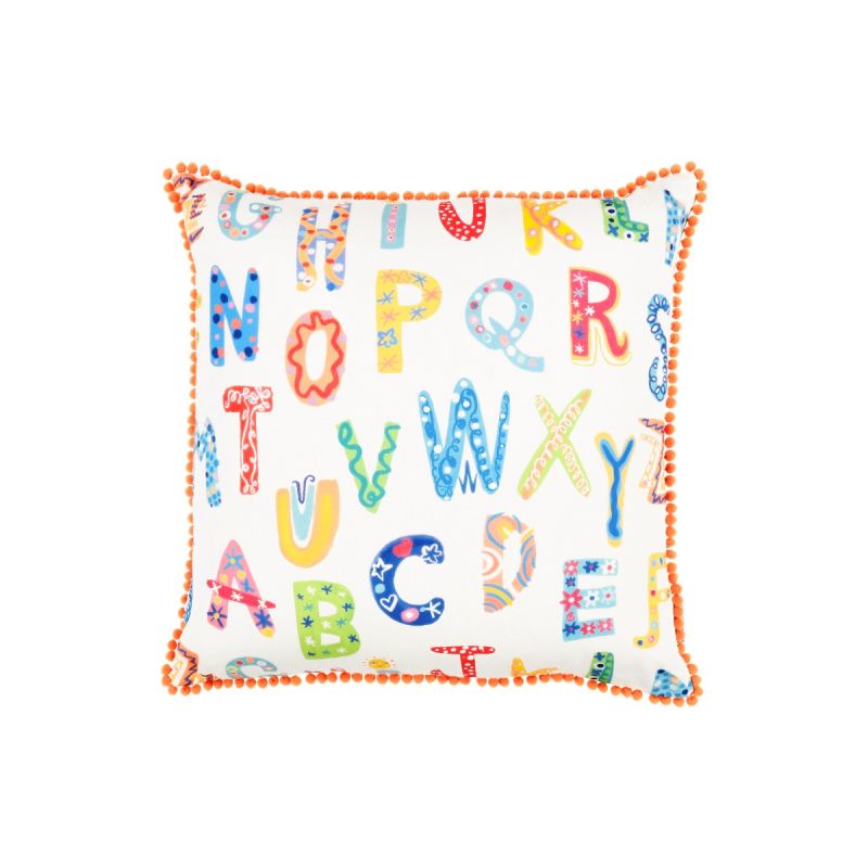 Shop the Villa Nova ABC Cushion for a stylish touch to your decor. Soft, durable, and featuring a playful design—perfect for any space!