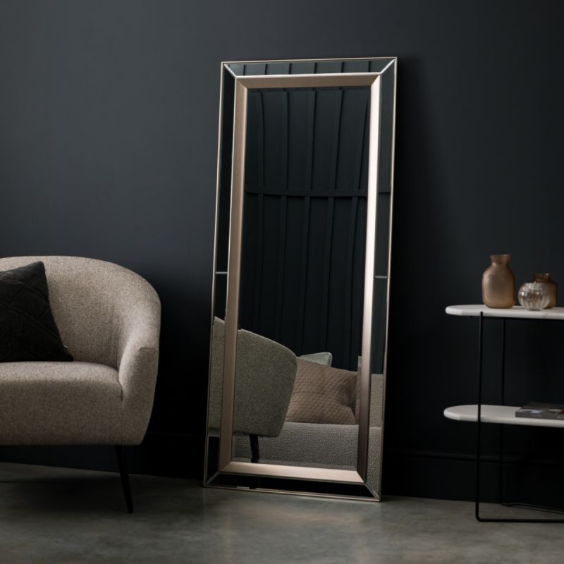 Tall elegant mirror with minimalist frame