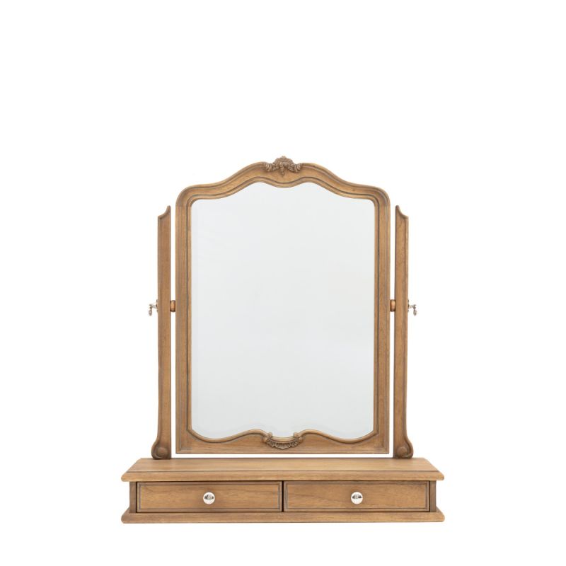 xFrench-style wooden dressing table mirror