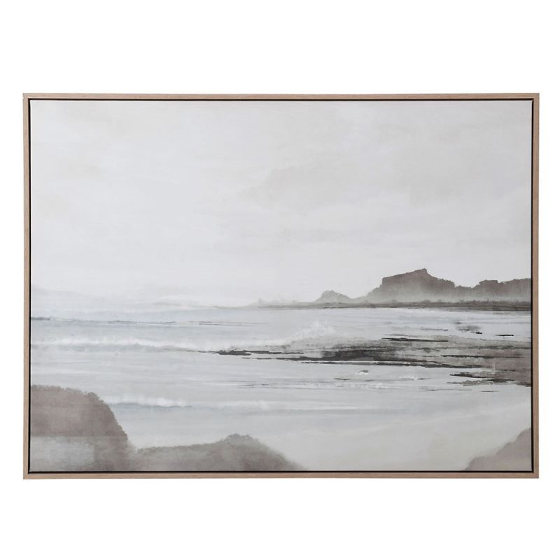 Minimalist print of coastal landscape