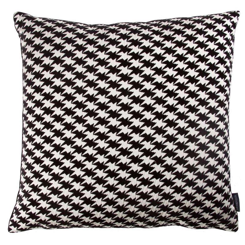 Kirkby Design x Eley Kishimoto 'Zig Zag Birds' Cushion - Monochrome