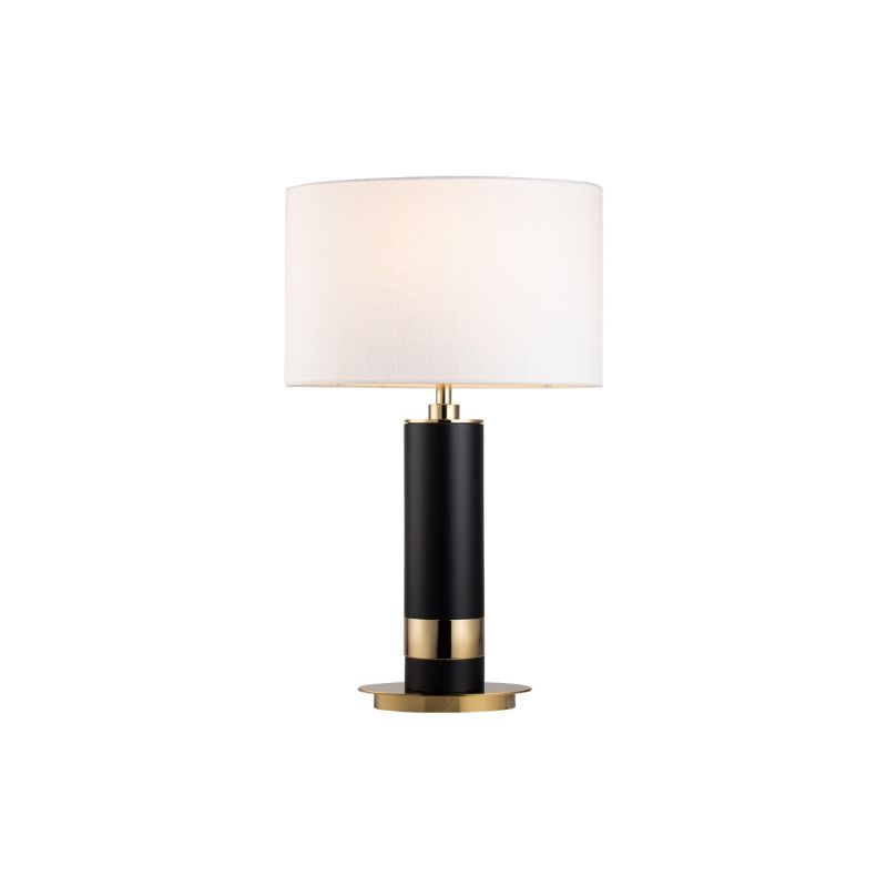 Column Table Lamp - Polished Brass/Matte Black