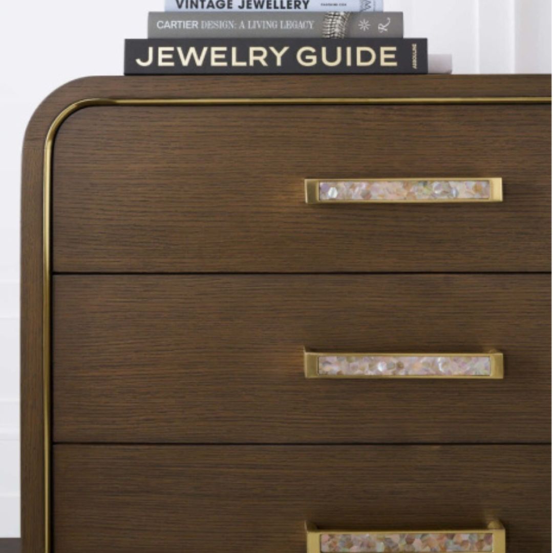 Judith Leiber 3-drawer Bedside Table - Dark