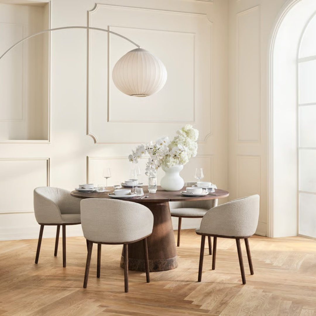 Acorn Floor Lamp - Matt Grey & Ivory