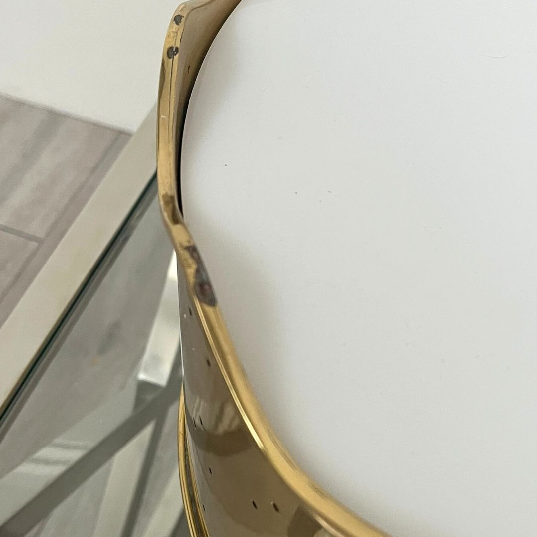 Clearance Ripple Semi Flas Mount - Brass