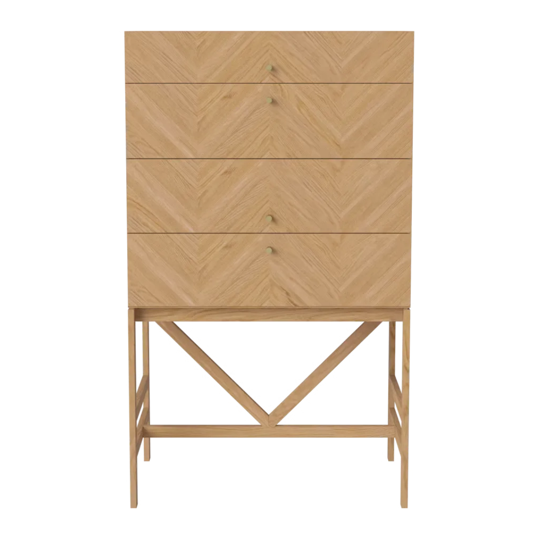 Elevate your space with the Luxe Dresser featuring 4 spacious drawers in elegant oiled oak. Perfect blend of style and functionality for any room.