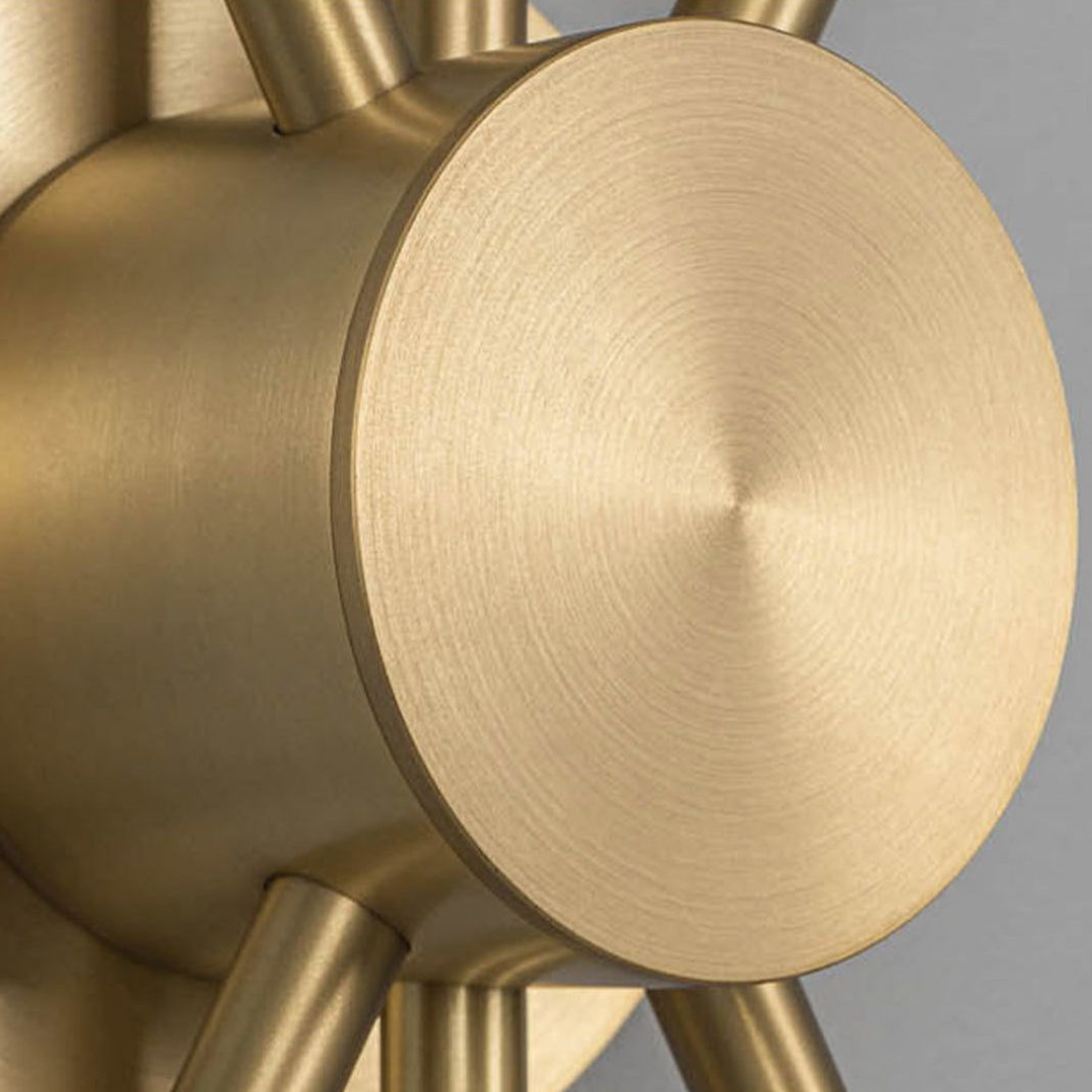 Orion 6 Wall Sconce - Brass & Marble