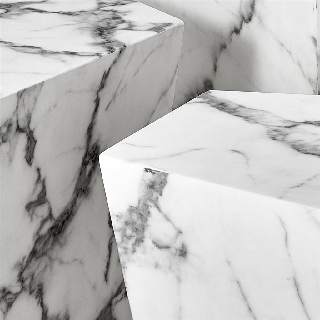 Prudential Coffee Table - White Marble Set of 3