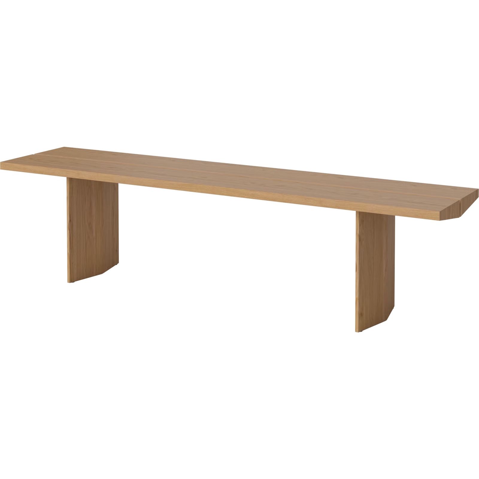 Alp Bench - White Pigmented Oiled Oak - 180 cm