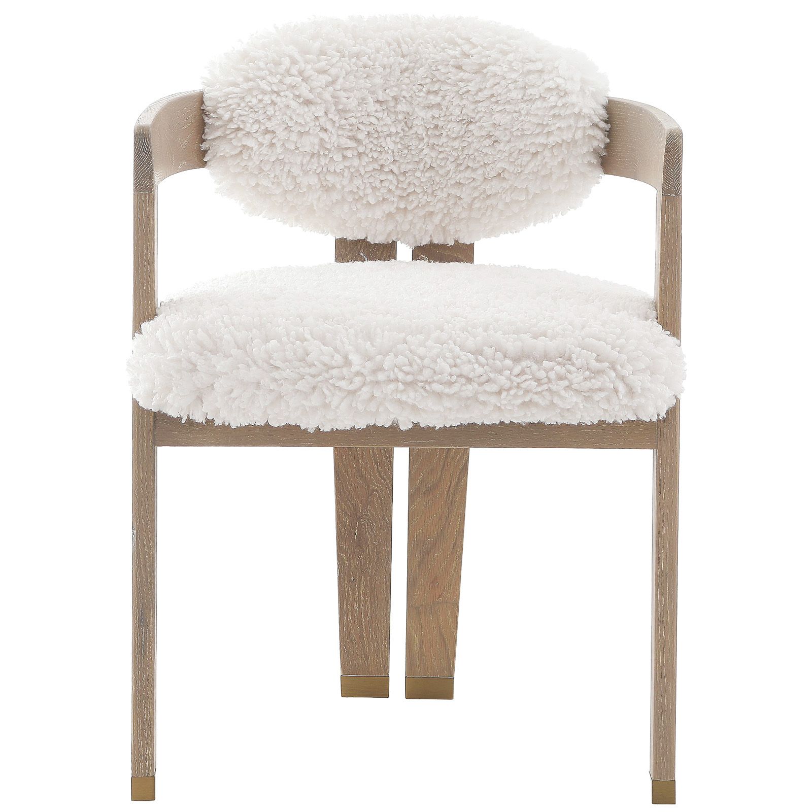 Baaarb Dining Chair - Faux Sheepskin