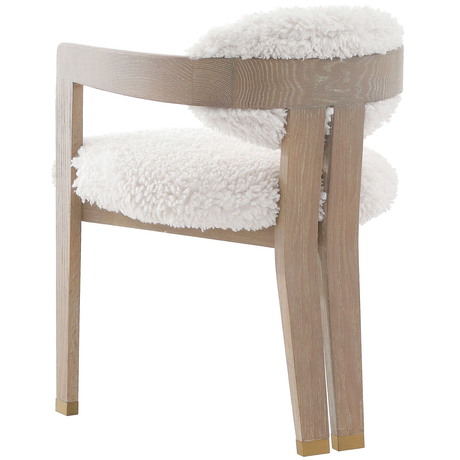 Baaarb Dining Chair - Faux Sheepskin