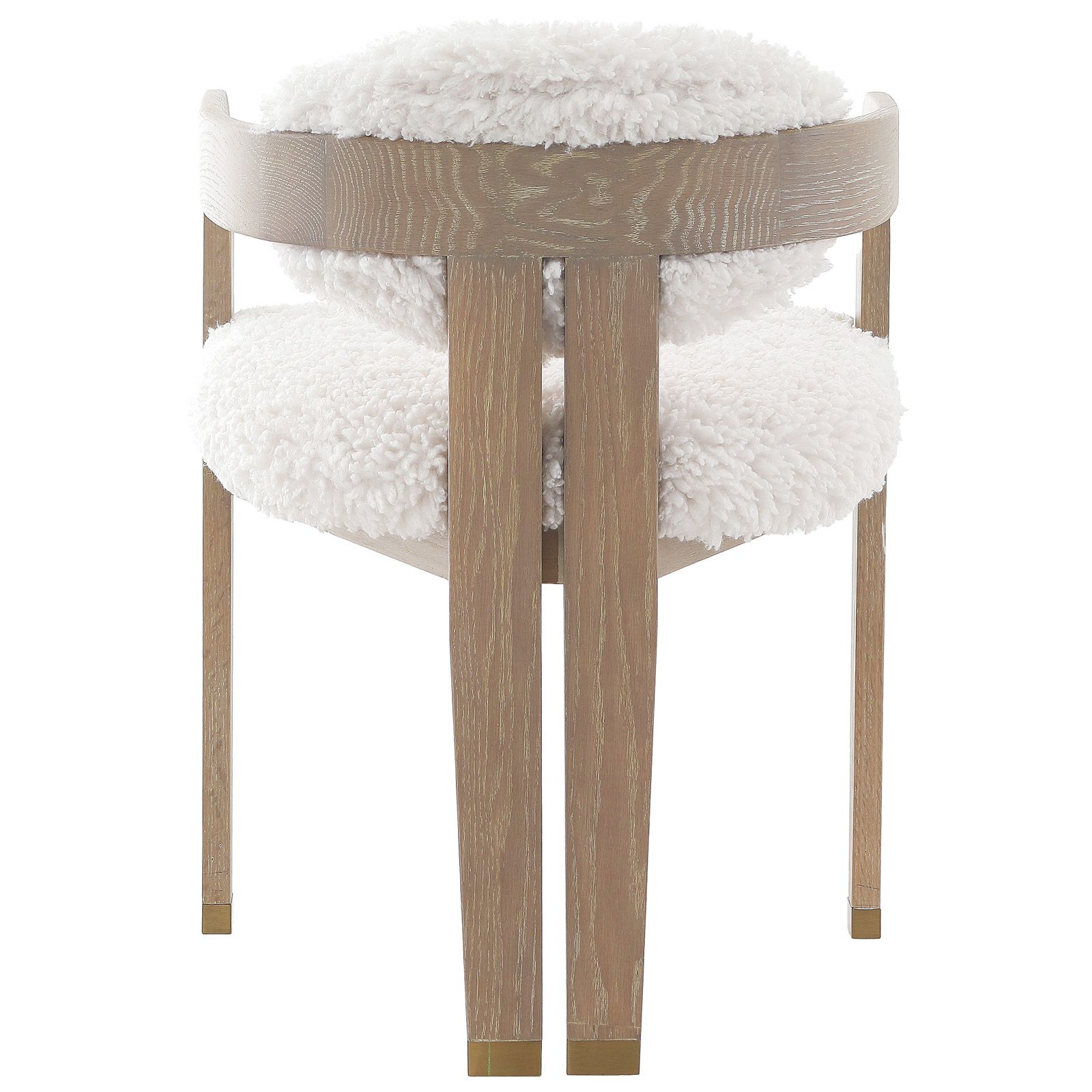 Baaarb Dining Chair - Faux Sheepskin