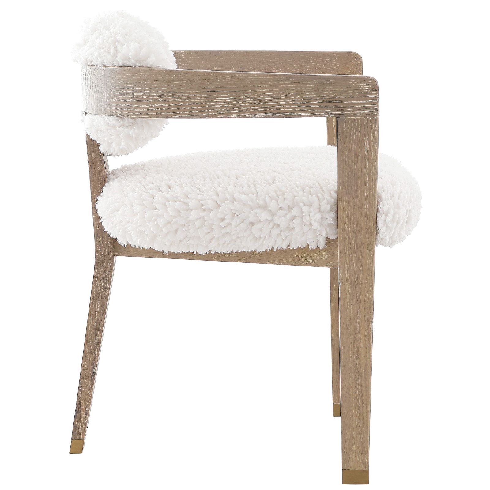 Baaarb Dining Chair - Faux Sheepskin