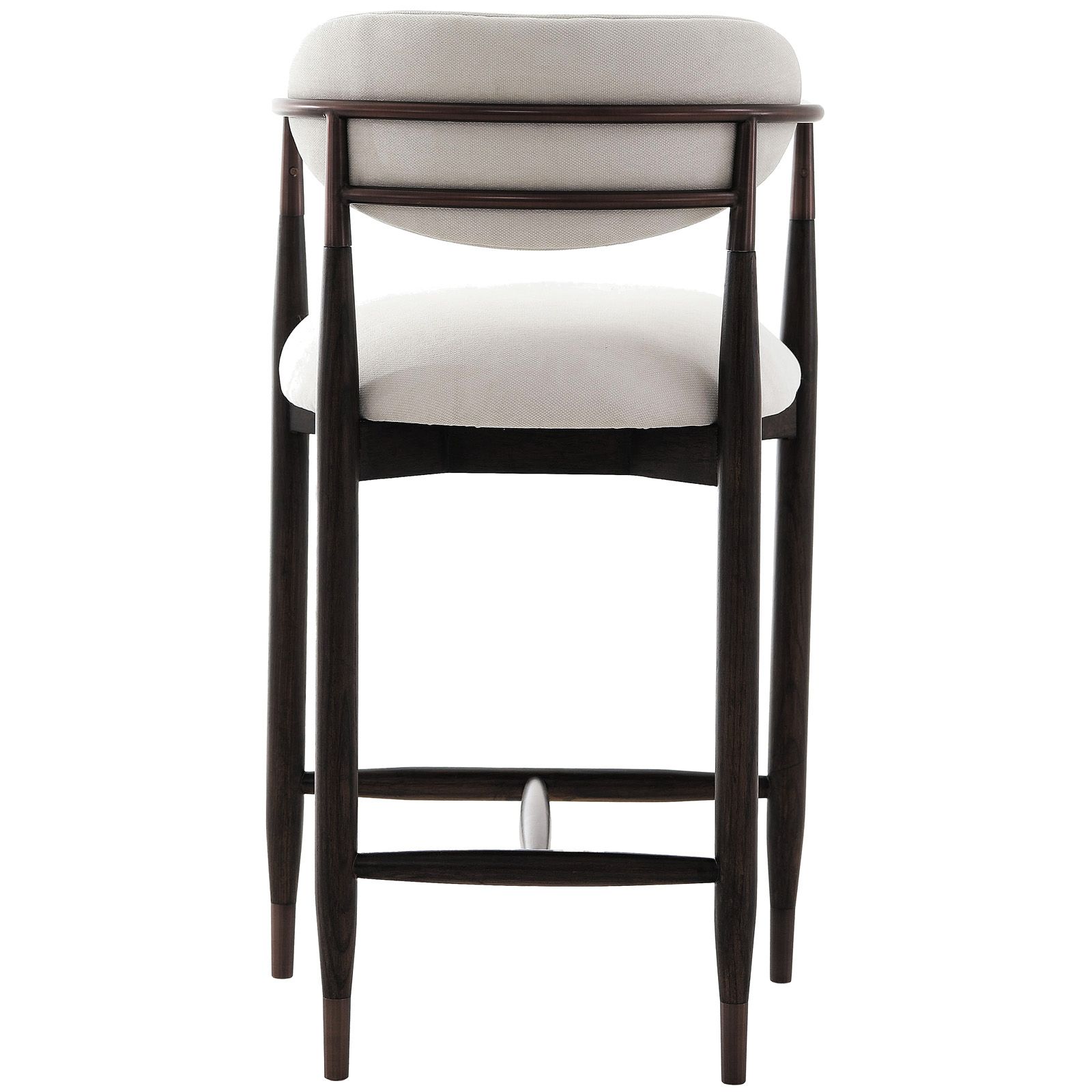 Soho Counter Stool - Walnut & Bronze