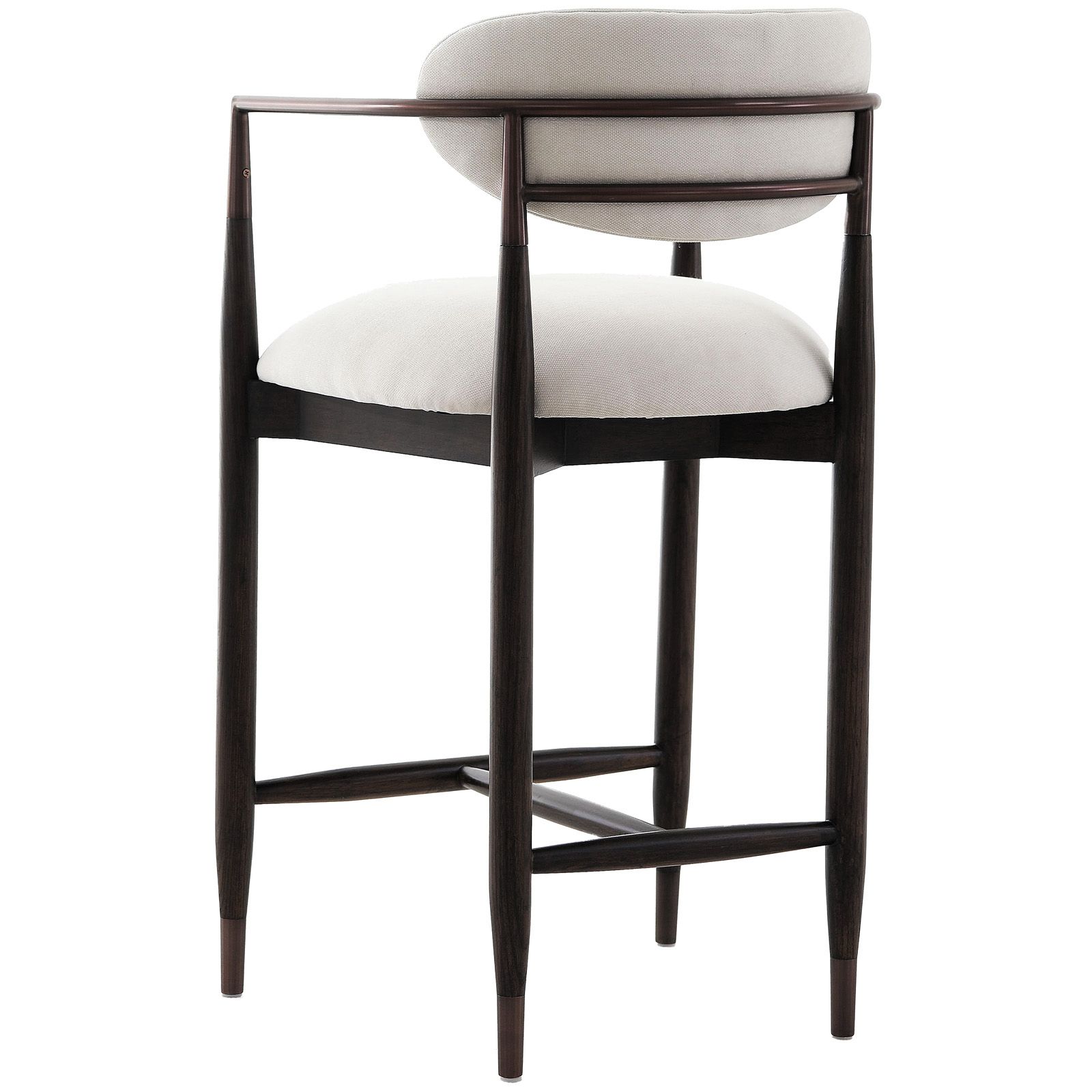Soho Counter Stool - Walnut & Bronze