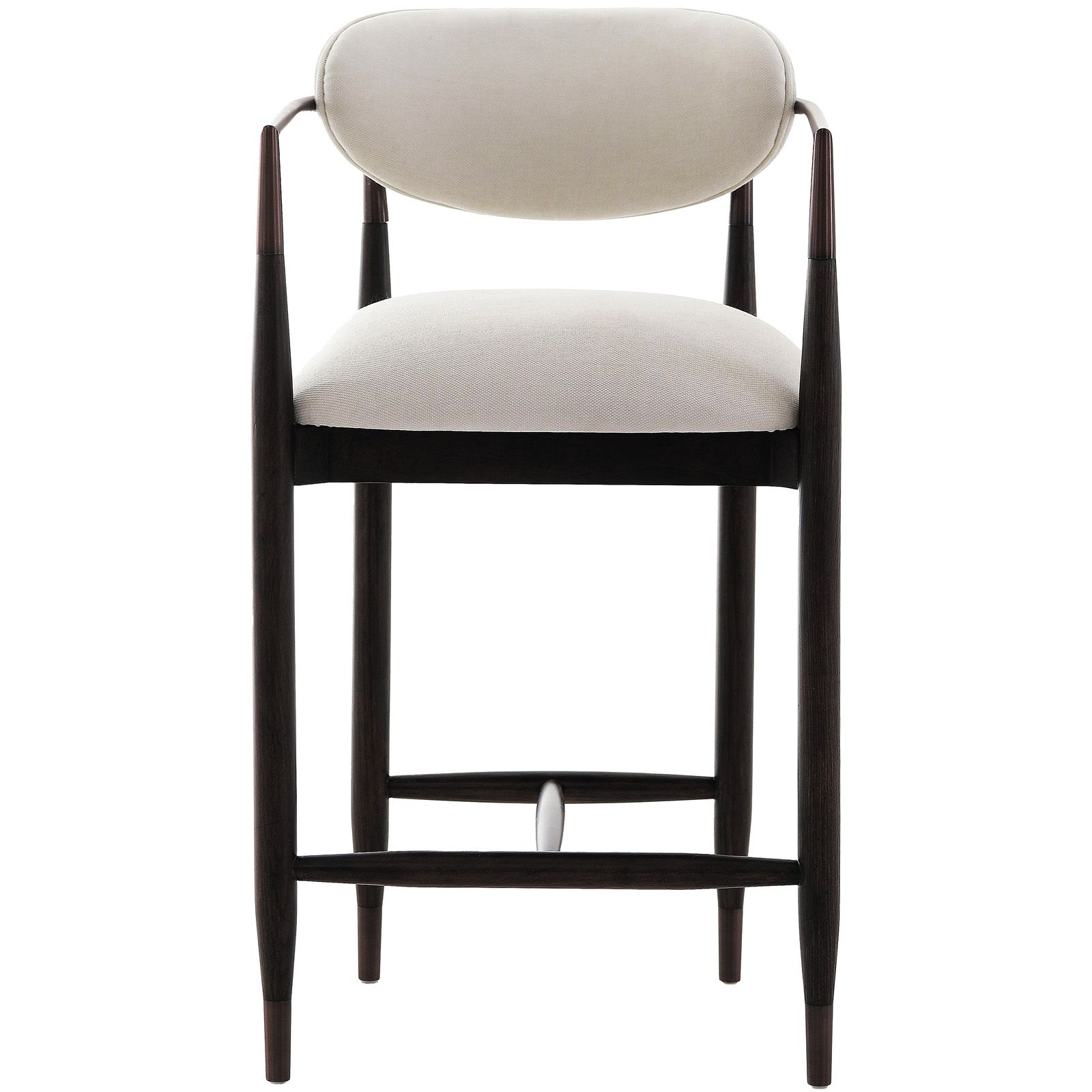 Soho Counter Stool - Walnut & Bronze