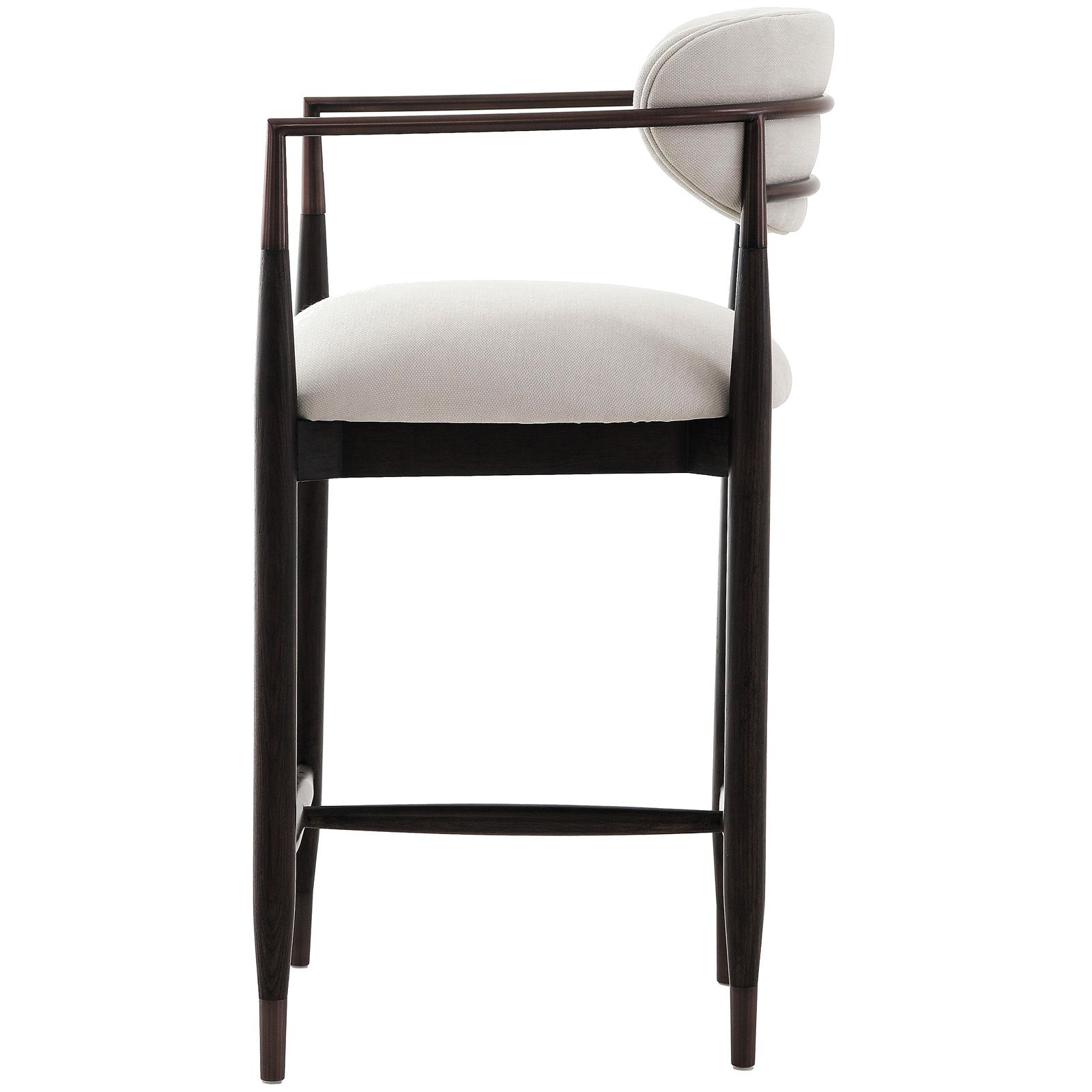 Soho Counter Stool - Walnut & Bronze