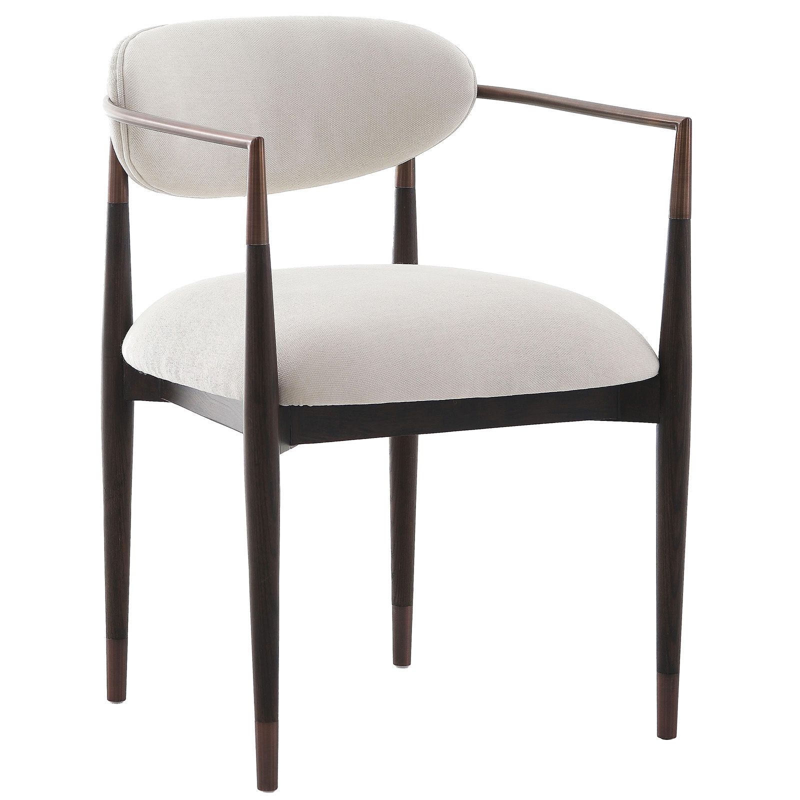 Soho Dining Chair - Walnut & Bronze