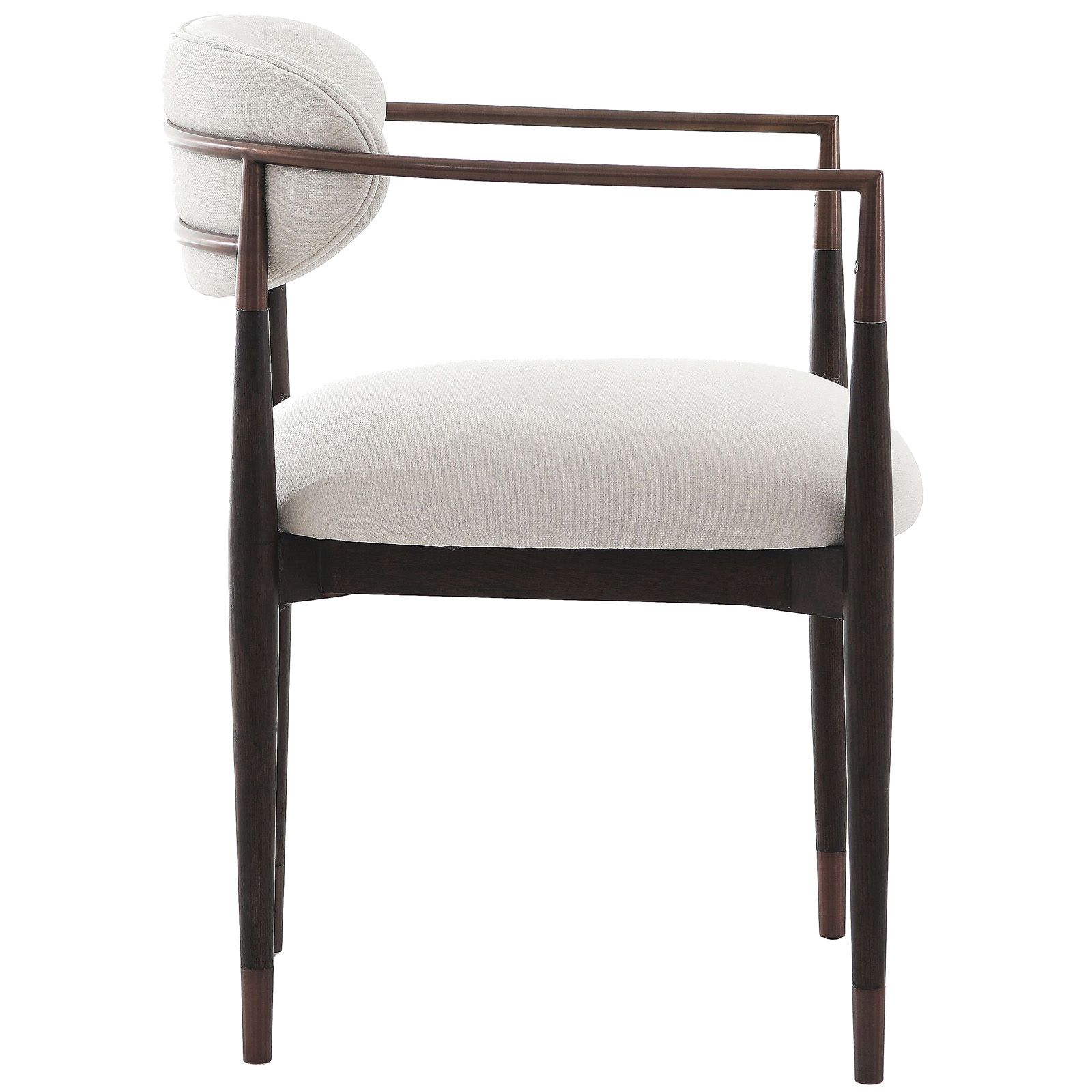 Soho Dining Chair - Walnut & Bronze
