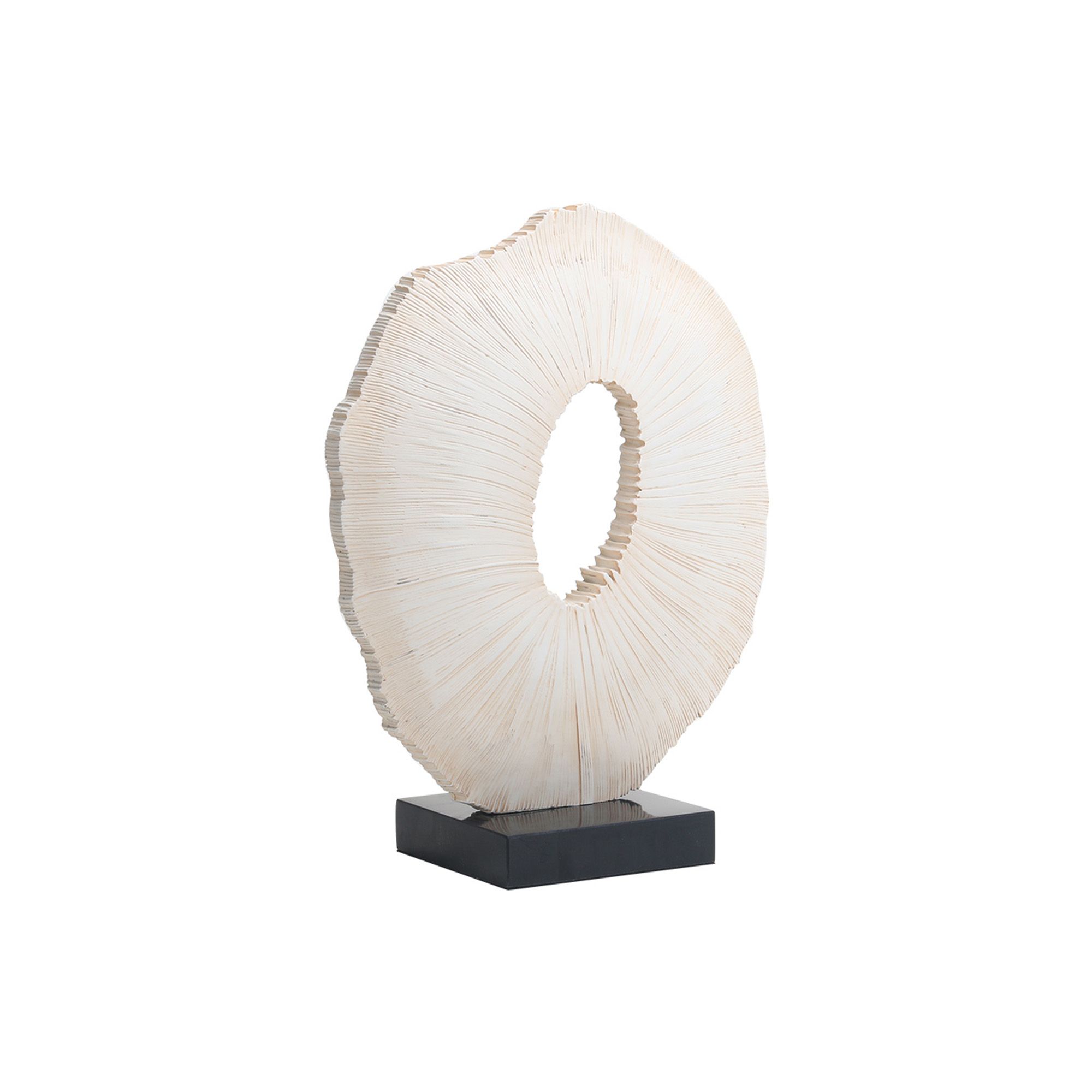 Worn by Time Sculpture – Beige & Black