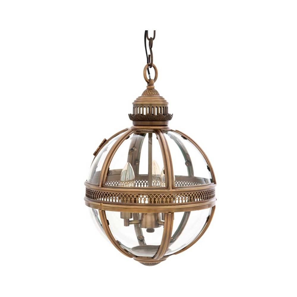 A small spherical lantern with a brass details