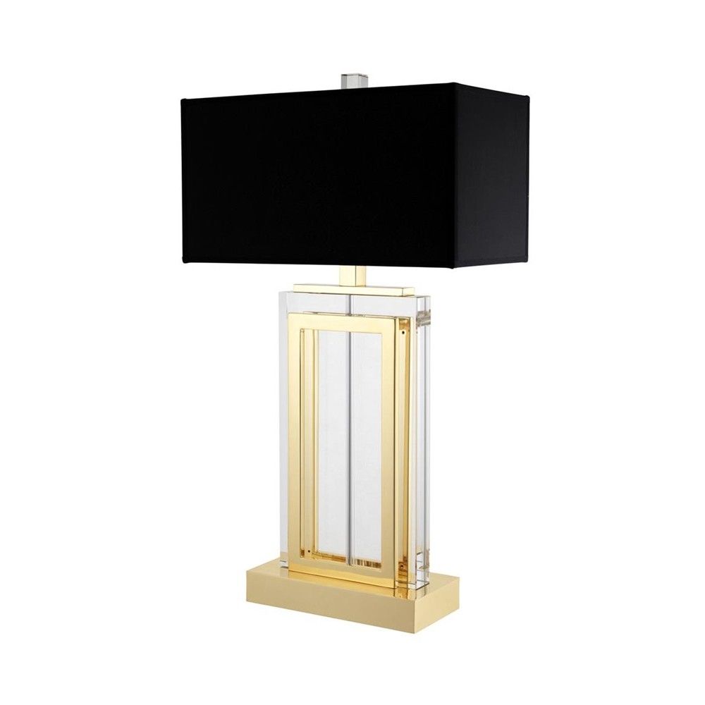 Eichholtz Arlington Table Lamp - Gold - Black Shade