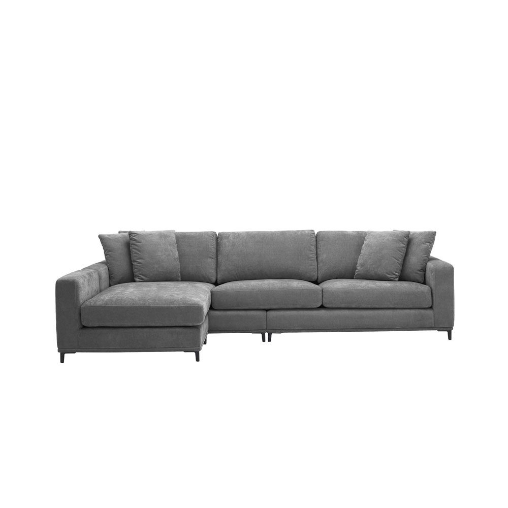 An elegant modern grey lounge sofa 