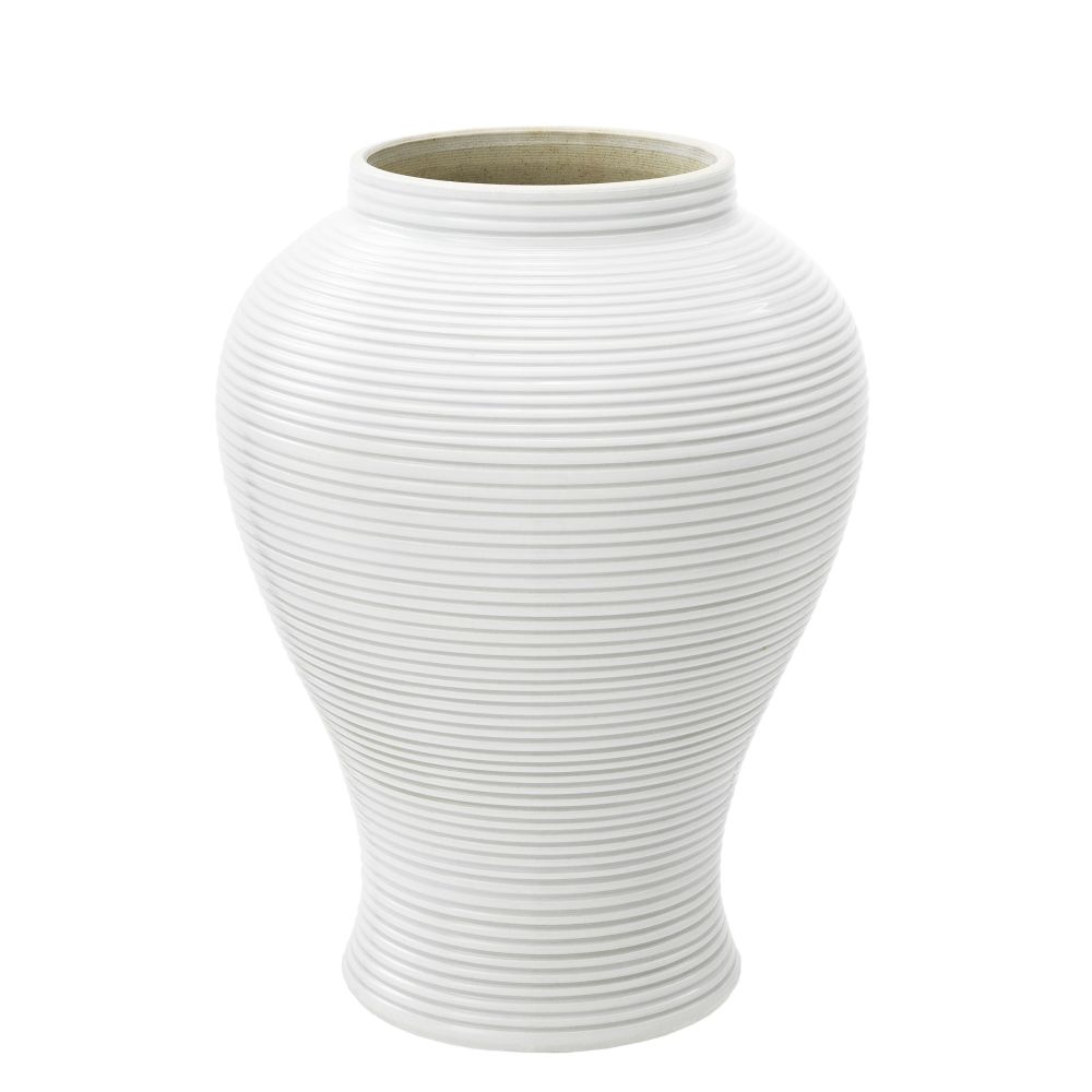 Decorative small white porcelain jar