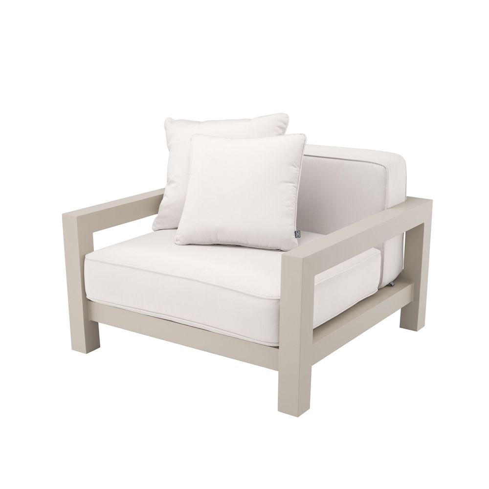 A fabulous sand and natural outdoor armchair 