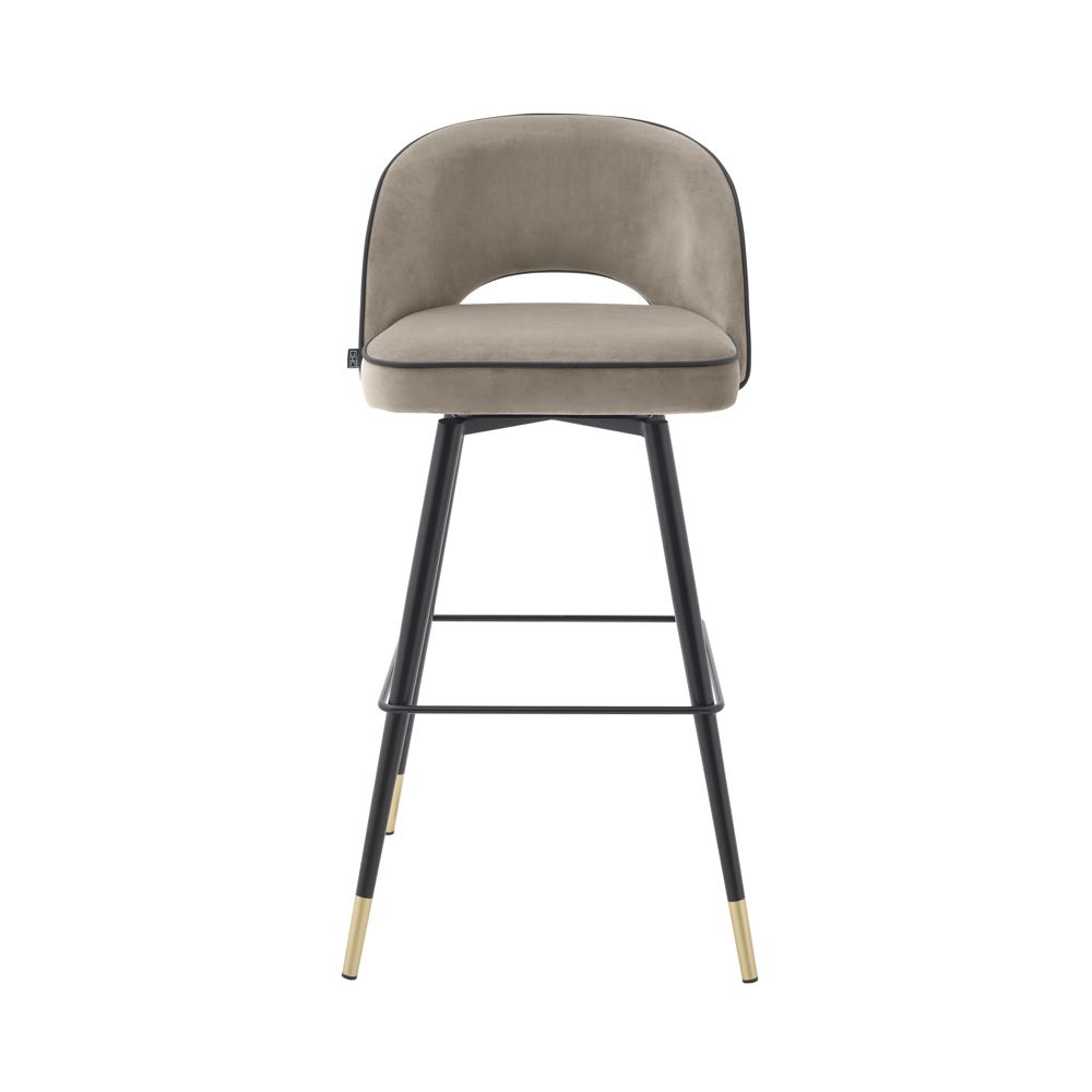 Eichholtz Cliff Bar Stool - Greige - Set Of 2