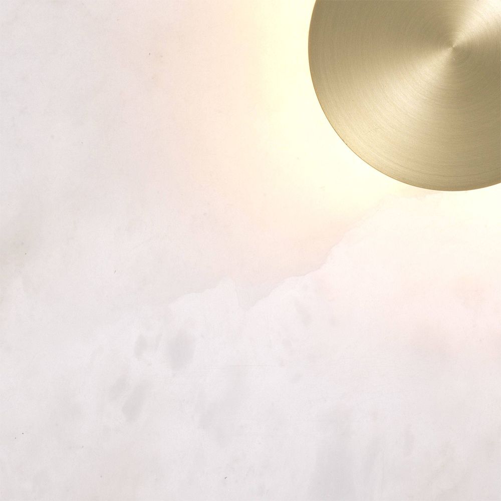 Eichholtz large square alabaster wall lamp with brass finish