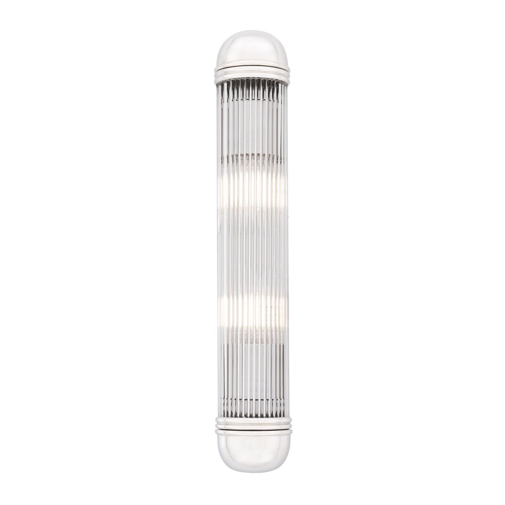 Eichholtz nickel finish clear glass wall lamp