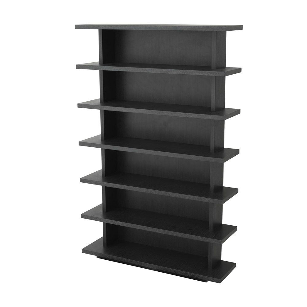 A modern display cabinet from Eichholtz crafted from wood with a black finish 