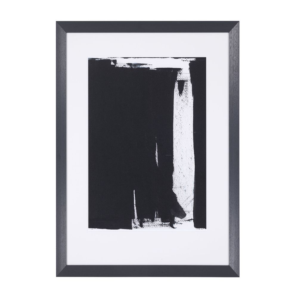 Pair of bold monochrome abstract prints by Eichholtz