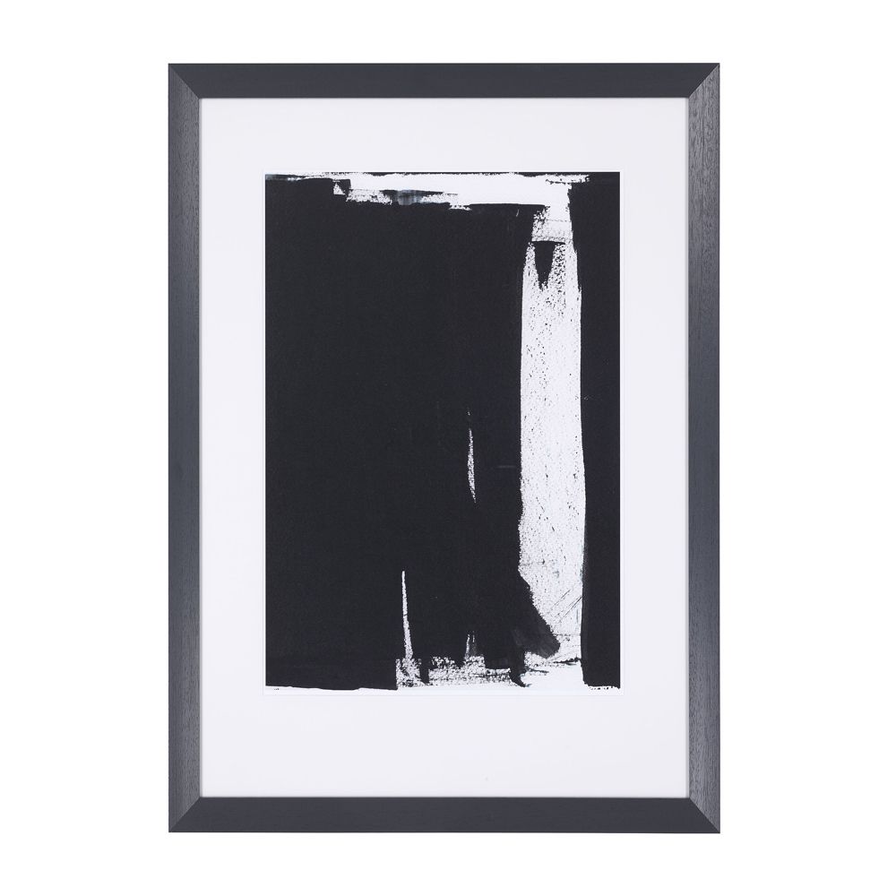 Pair of bold monochrome abstract prints by Eichholtz