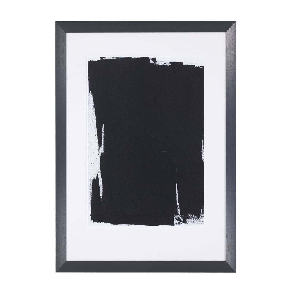 Pair of bold monochrome abstract prints by Eichholtz