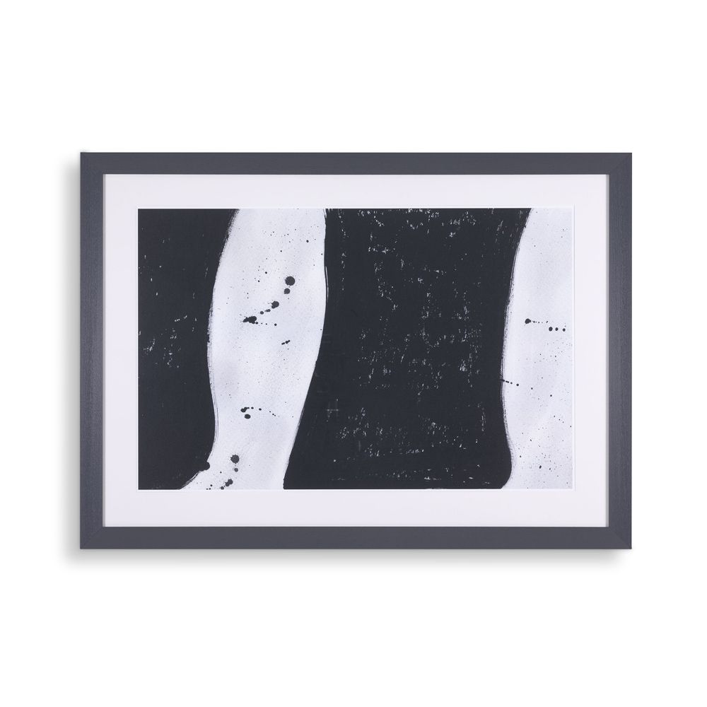 A luxurious set of 2 abstract monochromatic prints