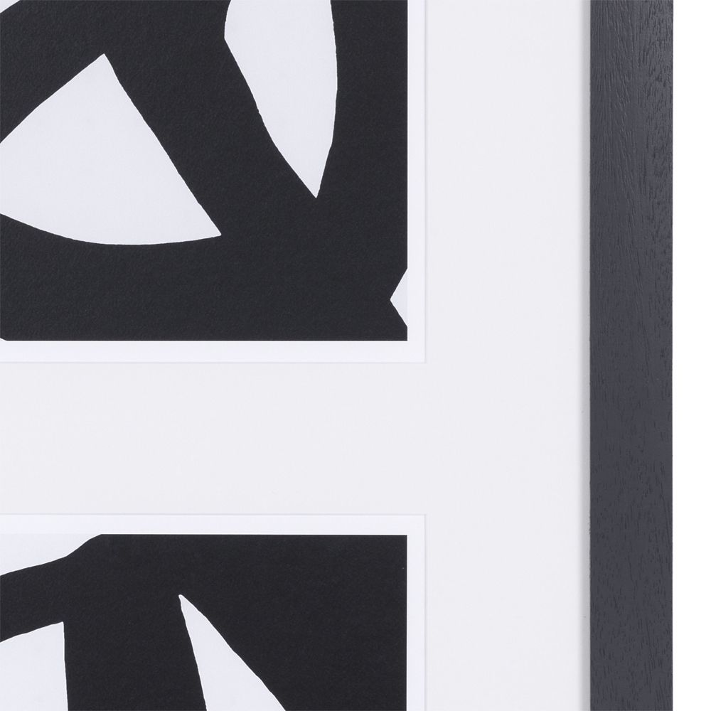 Set of 2 large monochrome abstract prints by Eichholtz