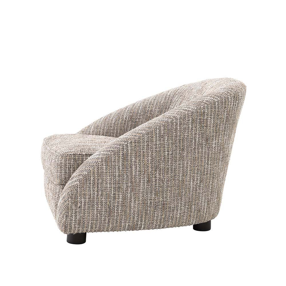 A timeless beige chair with comfortable design and style.