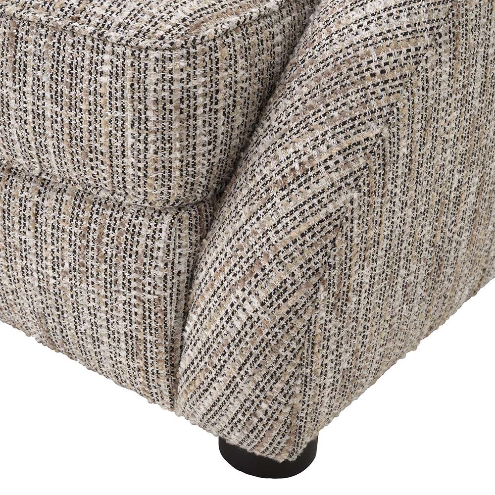 A timeless beige chair with comfortable design and style.