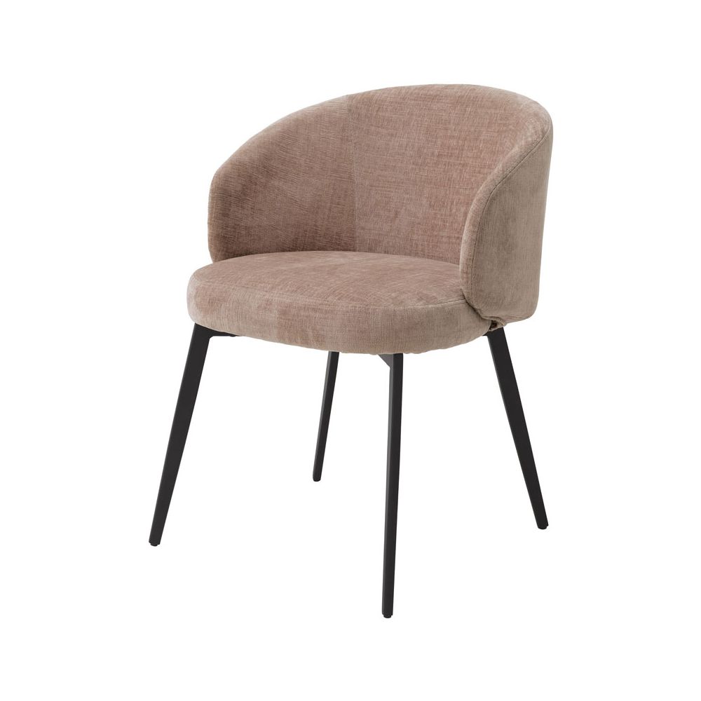 Alluring sisley pink upholstered dining chair