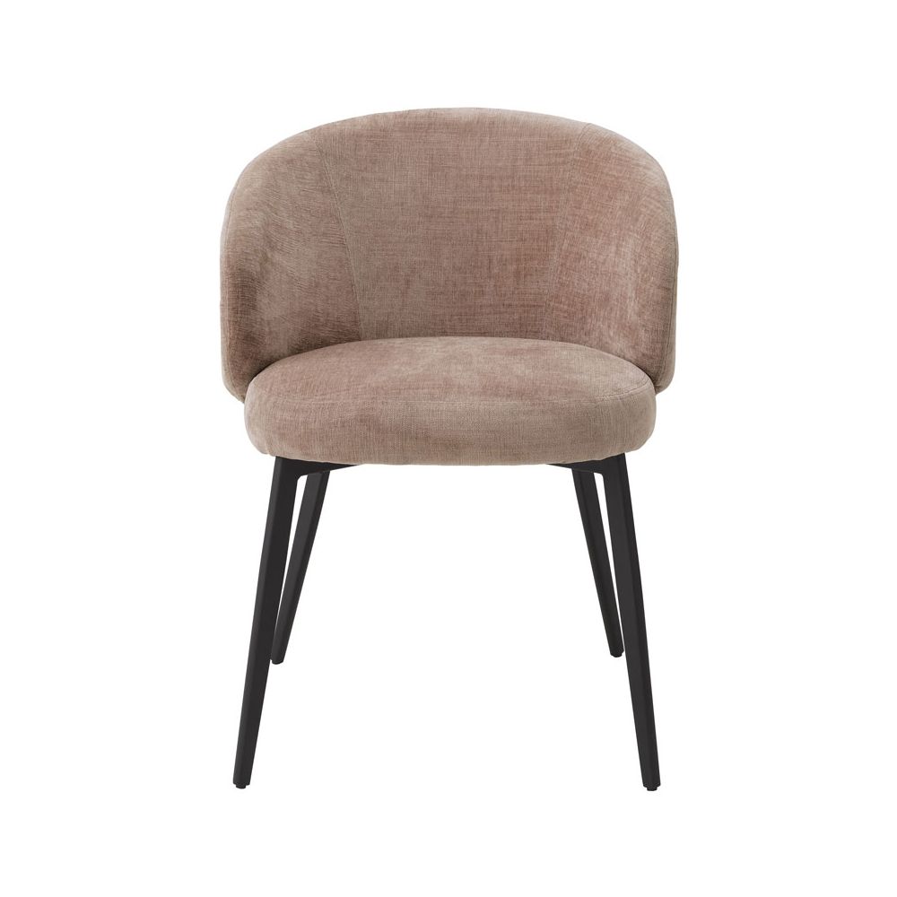 Alluring sisley pink upholstered dining chair