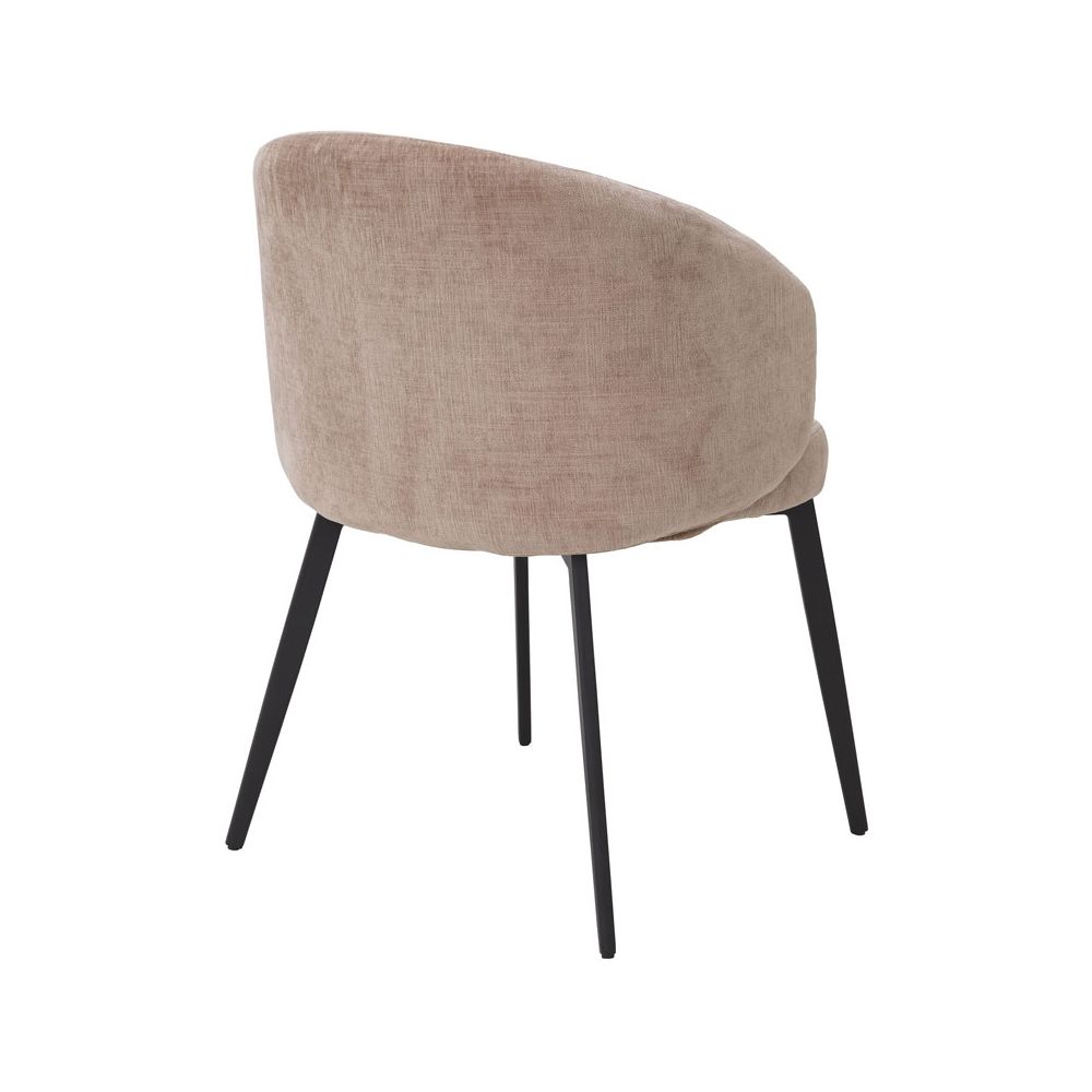 Alluring sisley pink upholstered dining chair