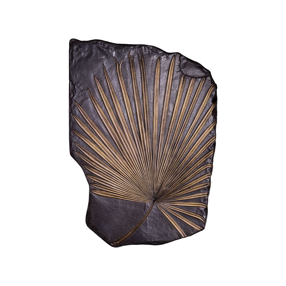 A luxury and ornate wall object by Eichholtz with a palm design