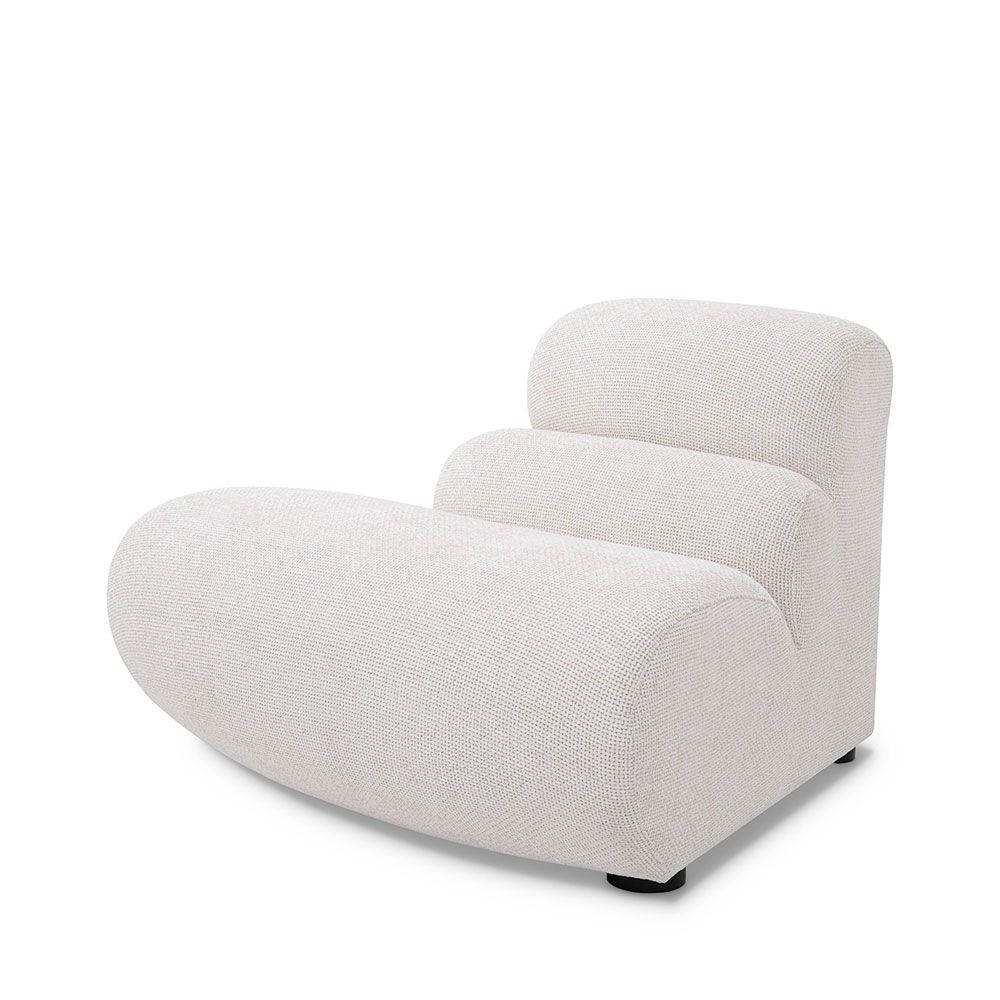 Modular curved sofa in Lyssa off-white