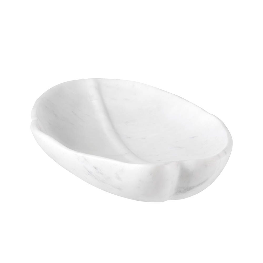opulent white marble decorative tray