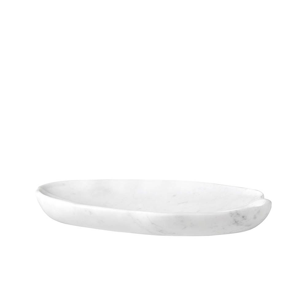 opulent white marble decorative tray
