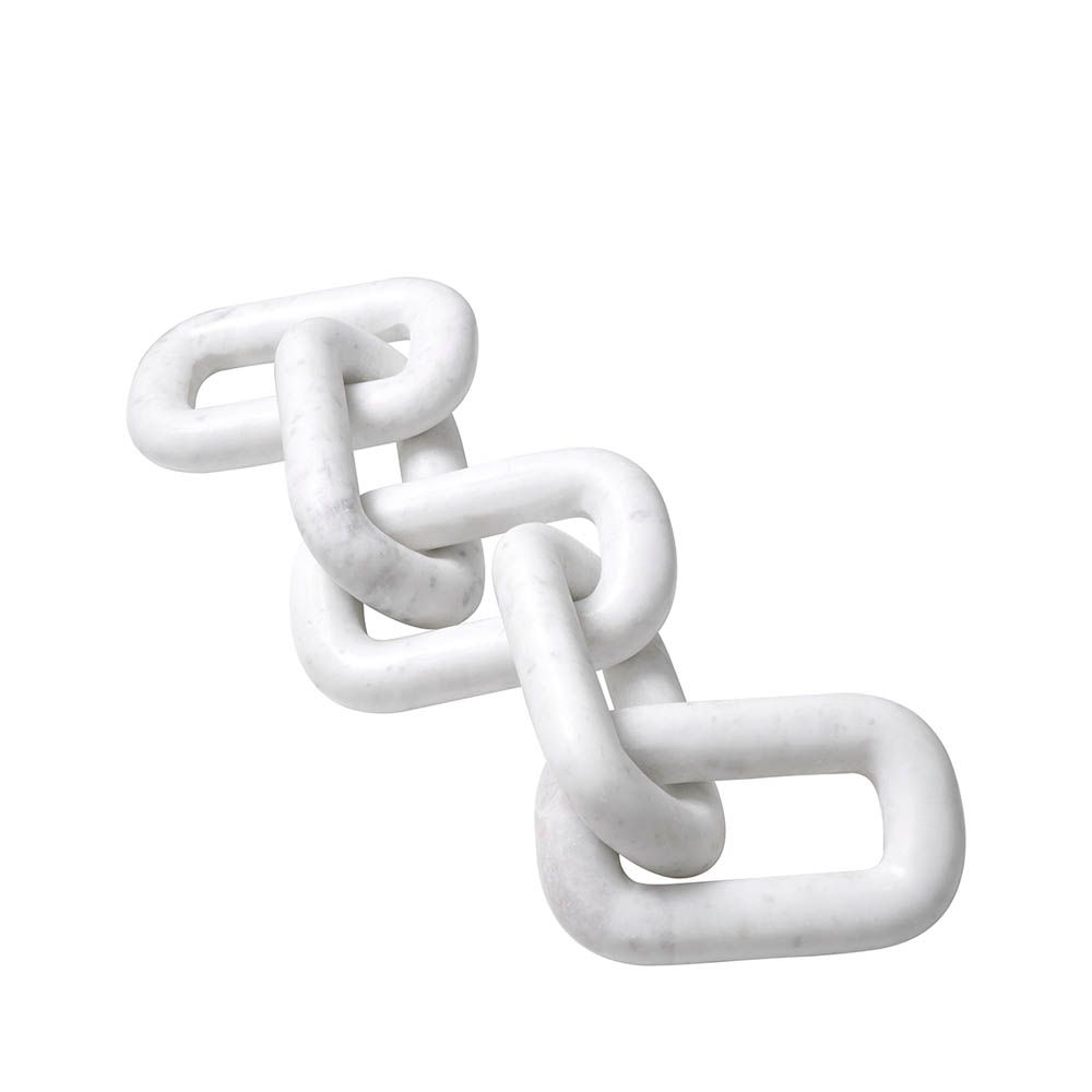 chic marble chainlink decorative object