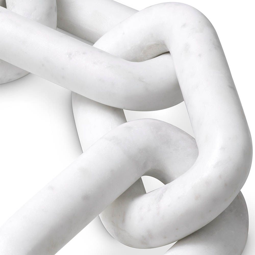 chic marble chainlink decorative object